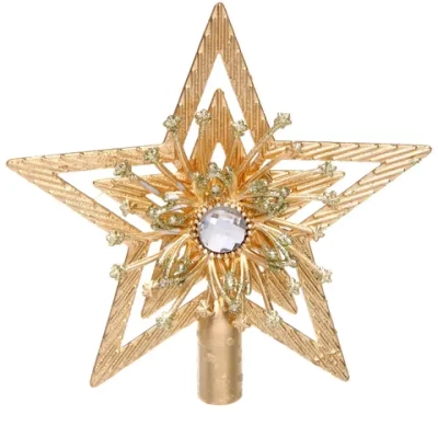 Звезда на ёлку 14*14 см «Лучезарная», Золото