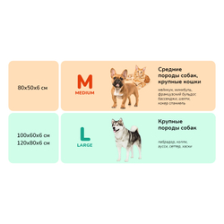 Матрац ZOOEXPRESS "Ампир" со съемным чехлом лиловый/баклажан - 80х50х6 см