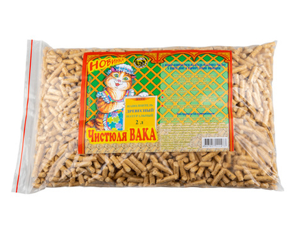 Наполнитель "Чистюля ВАКА" Древесный для кошек  2л (10шт.)