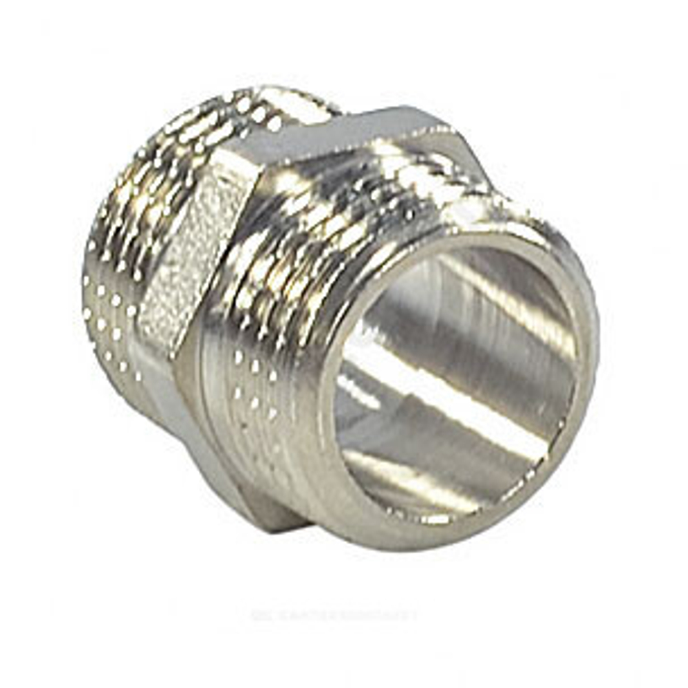 Ниппель латунь никель Ду 25 (1") НР VALFEX VF.582.N.100