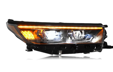 Передние фары Тойота Хайлендер 2018-2020 V4 type [Комплект Л+П; светодиодные; электрокорректор; яркие ходовые огни; динамичный поворотник]