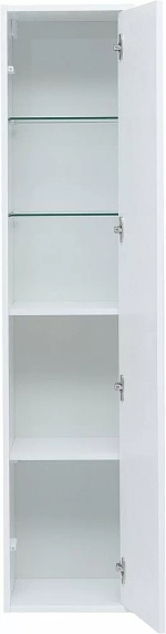 Шкаф-пенал Aquanet Lino (Flat) 35 белый глянец