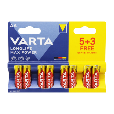 Элемент питания VARTA LONGLIFE MAX POWER (MAX TECH) LR6 BL8 4706 (1/8/160)