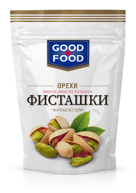 GOOD FOOD Фисташки жареные без соли 130 г