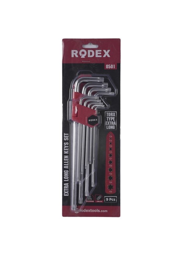 НАБОР КЛЮЧ ШЕСТИГР.ТОРЦ. RODEX T10-T50 9ШТ RHT0501140008