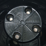 Кашпо Rattan 30л d380мм с внутренним горшком 16л, французский платан