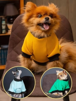 Толстовка с начесом для собак и кошек