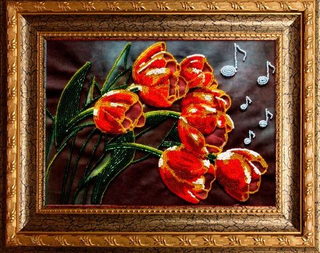 "Тюльпанчики"-А-14  вышивка