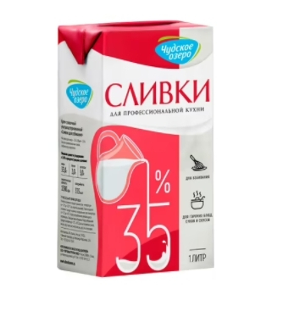 Сливки Чудское Озеро 35%, 1 л