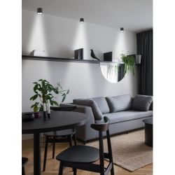 OL8 GX53 BK/SL Подсветка ЭРА Накладной под лампу Gx53, алюминий, цвет черный+серебро