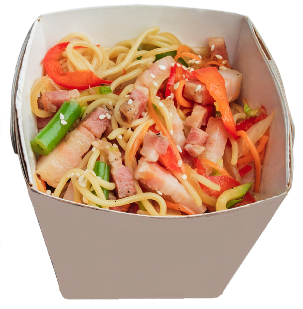 WOK с беконом