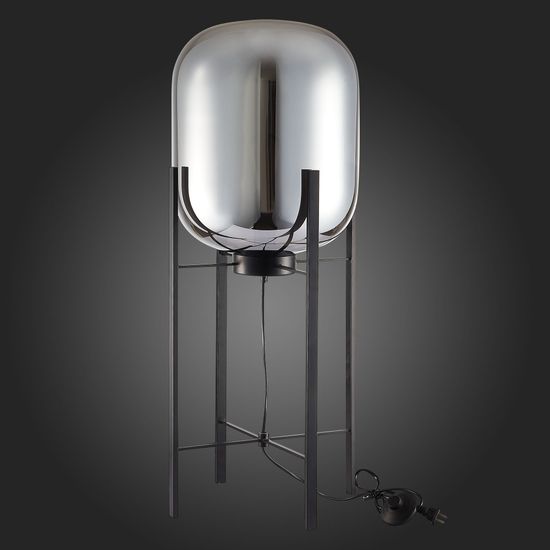 SL1050.715.01 Торшер ST-Luce Черный/Дымчатый E27 1*40W BURASCA