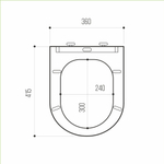 Сиденье для унитаза  WAVE STAR дюропласт, микролифт БЕЛЫЙ глянец