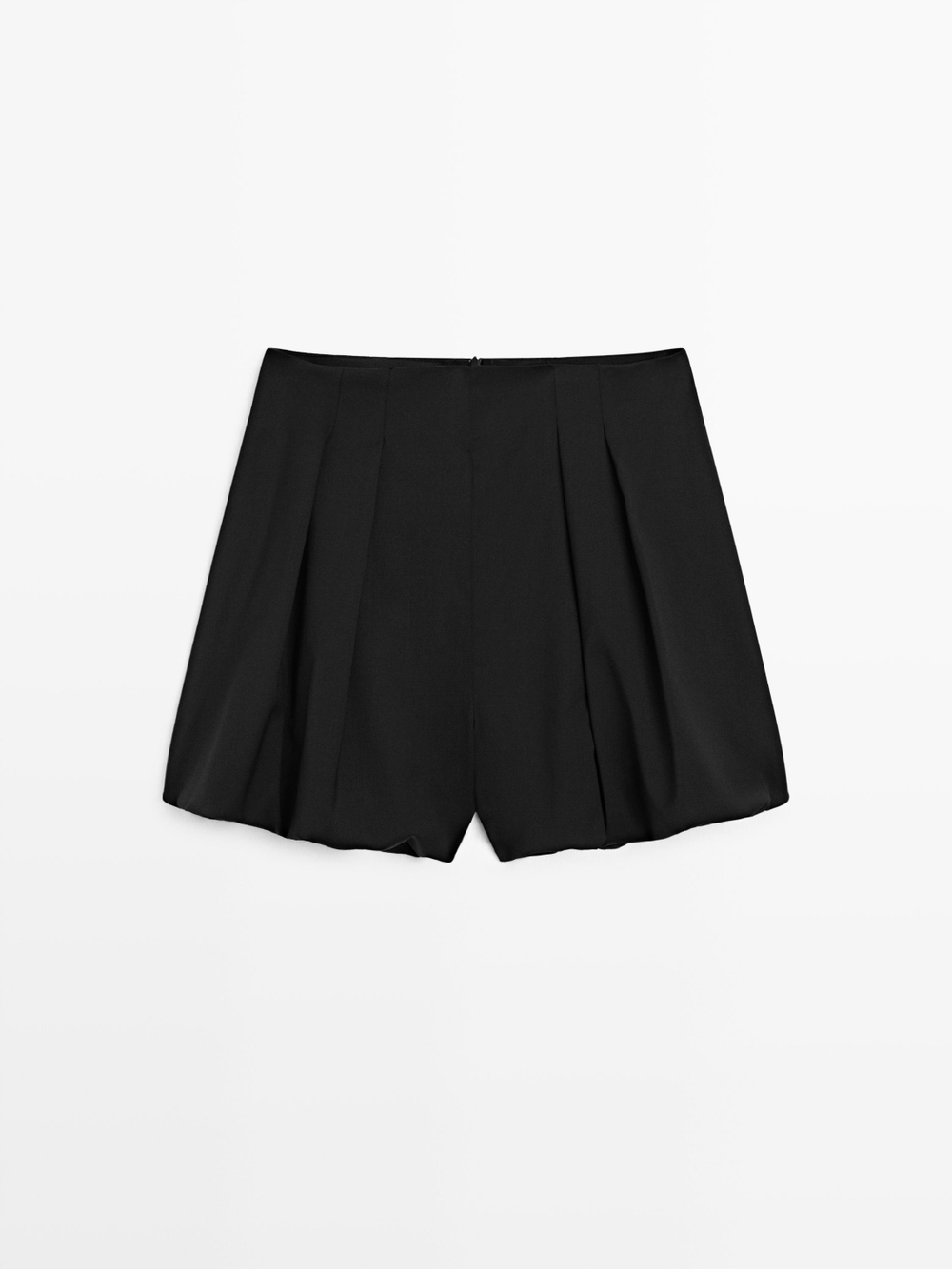 Massimo Dutti Шорты-бермуды Balloon - STUDIO, черный