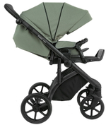 Детская коляска Roan Bass Next 2.0 3 в 1 с автокреслом Pituso Santiso Pro Black BSN/43/2 Sage Green/Black/руч.Black