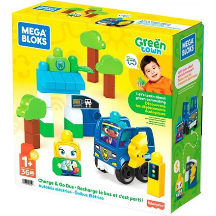 Комплект блоков Fisher-Price Mega Bloks - Ecoautobus EKO HDX90