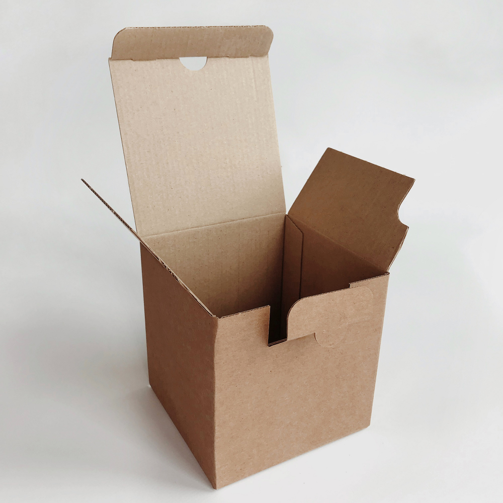 Коробка сундучок, 11 х 11 х 11 см, бурая