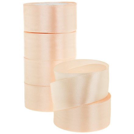 Лента атласная 3,8см*22,85м ПЕРСИК