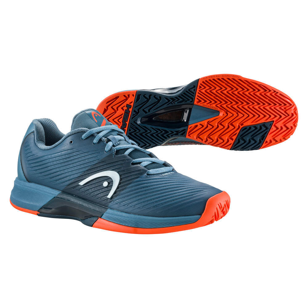 Мужские кроссовки теннисные Head Revolt Pro 4.0 Men - bluestone/orange