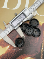 Пуговицы Ди. роговые коричневые (натуральный рог)