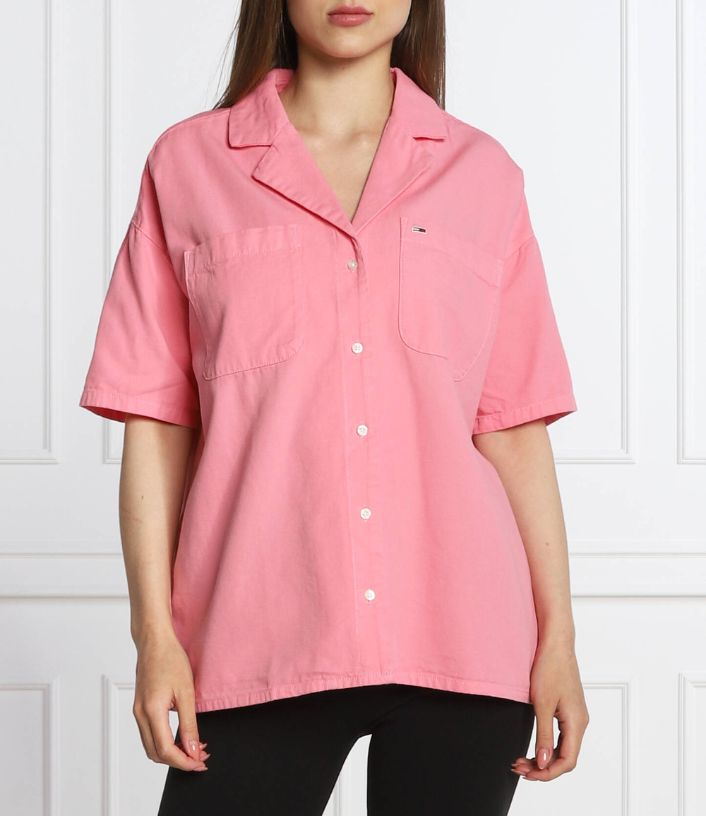 рубашка Tommy Jeans - розовый(DW0DW12908)
