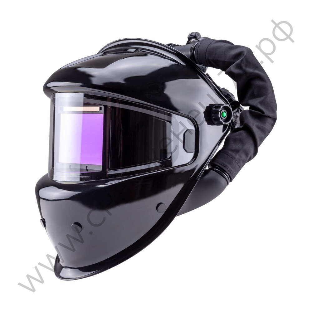 Маска сварщика Guardian черная (ф-р 9990V, внутр. рег.) с турбоблоком Guardian Air