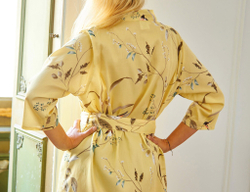 Халат короткий Blanc des Vosges Brindille paille