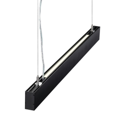 358880 OVER NT22 342 черный Светильник подвесной светодиодный (длина подвесов 1,2м) IP20 LED 4000K 30W вниз + 12W вверх 220V ITER