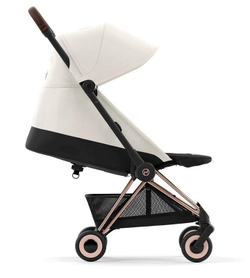 Прогулочная коляска Cybex Coya Off White с дождевиком и бампером/Rosegold 522005605