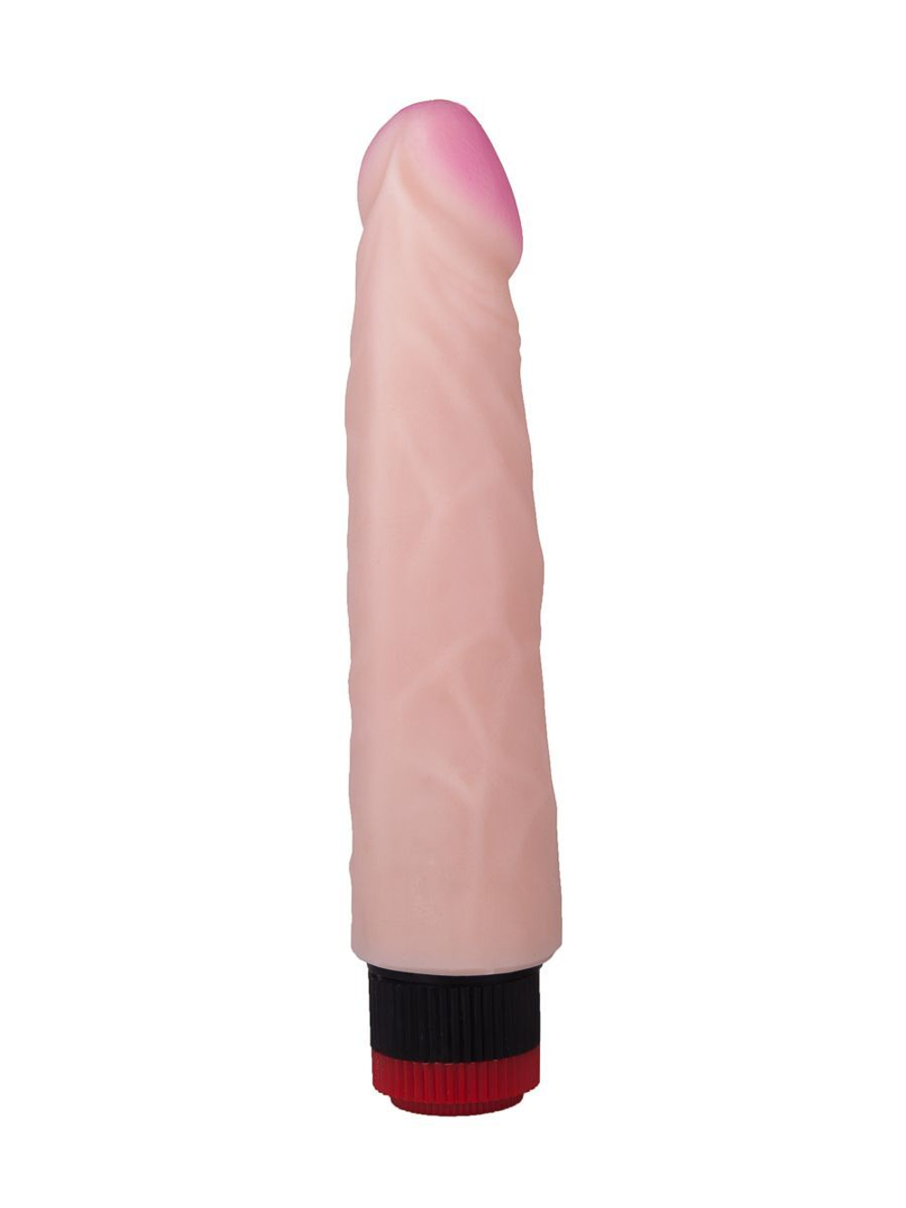 Вибромассажер со встроенным пультом - 22,2 см. (Цвет: телесный)