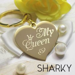 Брелок Сердце с гравировкой на заказ