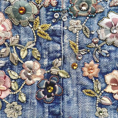 Деним и вышивка