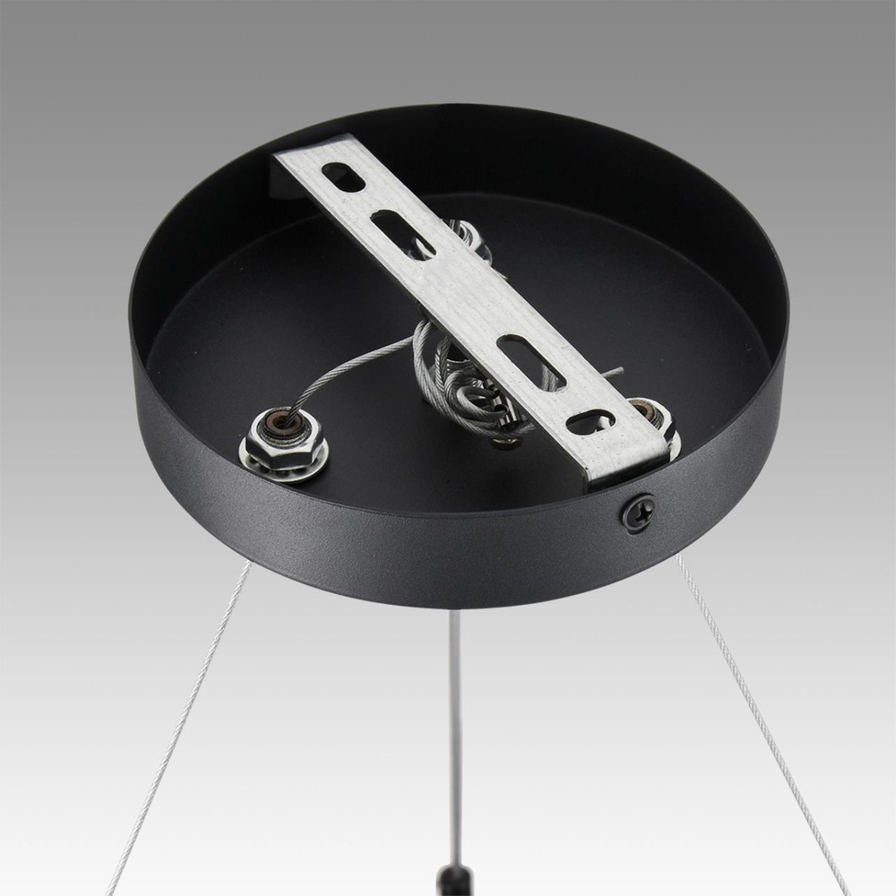 8242/9 COMFI LN25 203 черный металл Светильник подвесной LED GX53 8*7W 220V LUAZANA