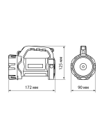 Фонарь светодиод. "Прожектор 6", 5 Вт LED+10 SMD+9 SMD, 400 лм, 3,7 В 2x18650 2,4 А*ч, USB, TDM SQ0350-0059