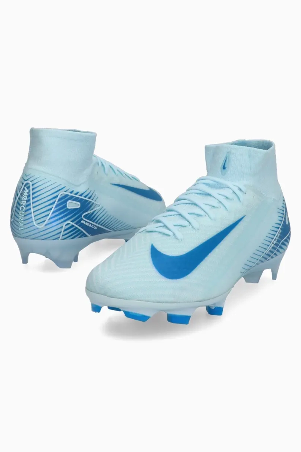 Mercurial blue and white top