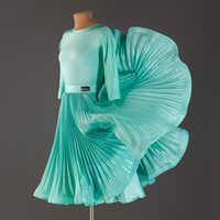 Lilia 14-01-02-Cb | Платье гофре для спортивных бальных танцев | Vasileva Dance