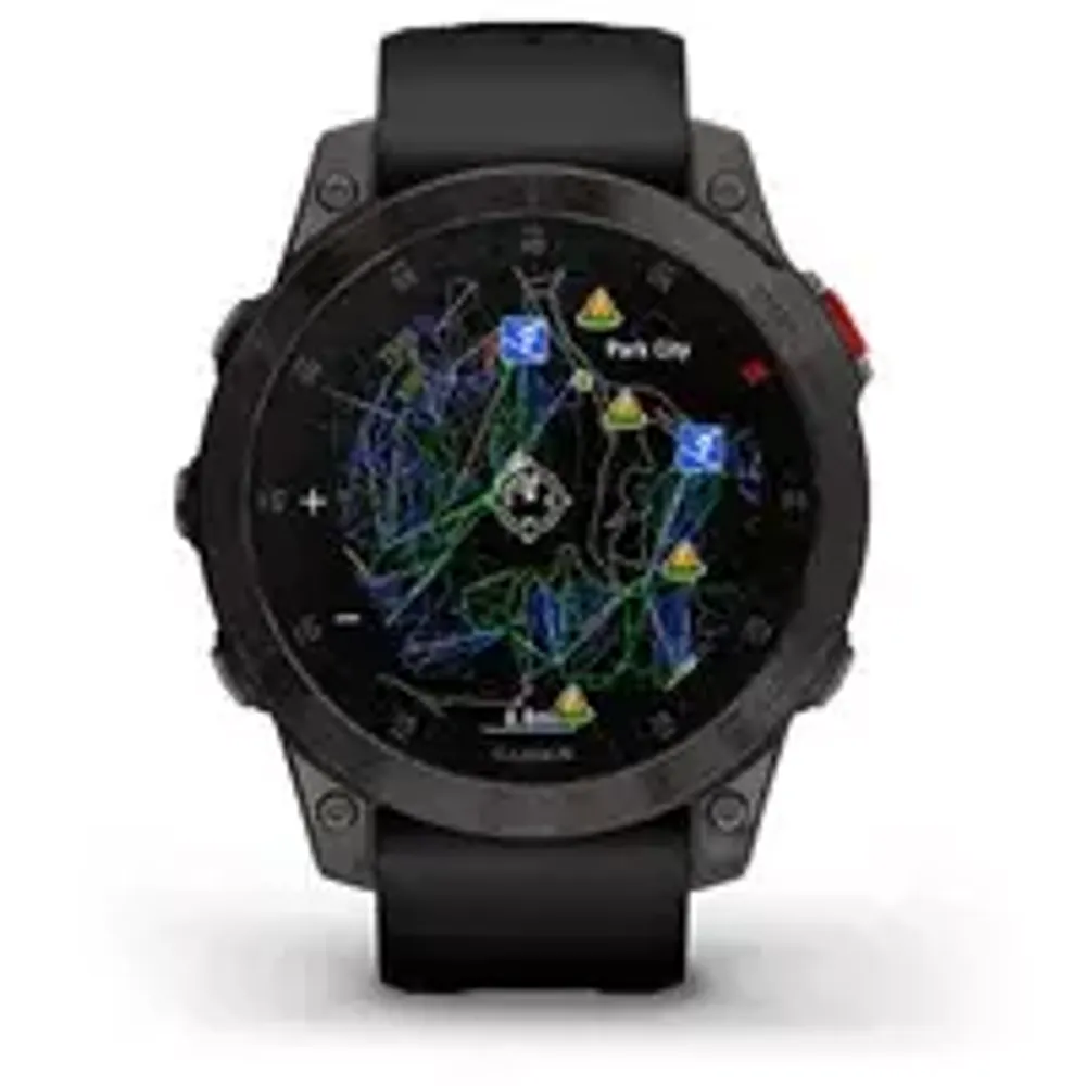 Смарт-часы Garmin Epix Gen 2 Sapphire титановый черный (010-02582-11)