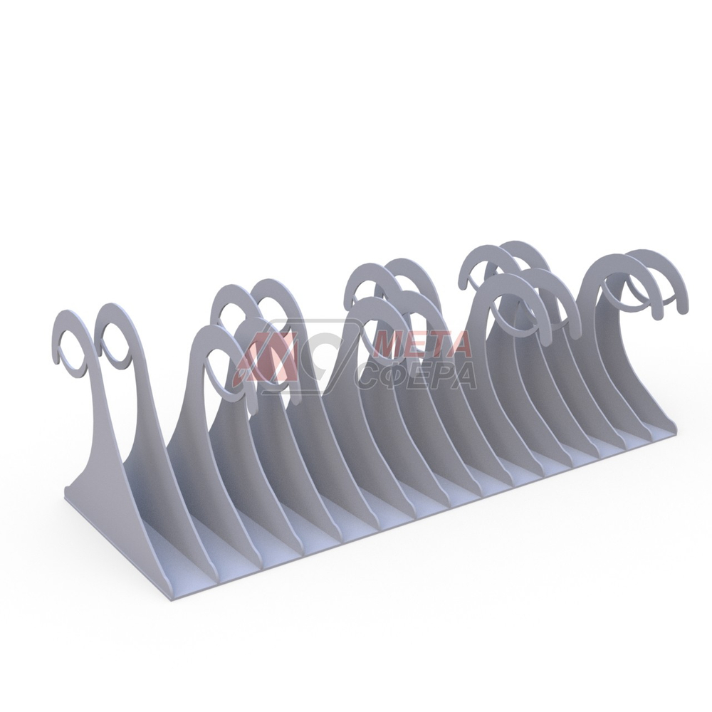 Велопарковка Волна 8 мест