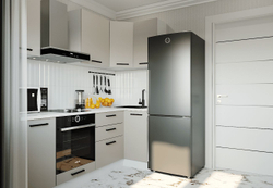 Кухонный гарнитур угловой Шампань 2200х1000 (Стол. 38мм)