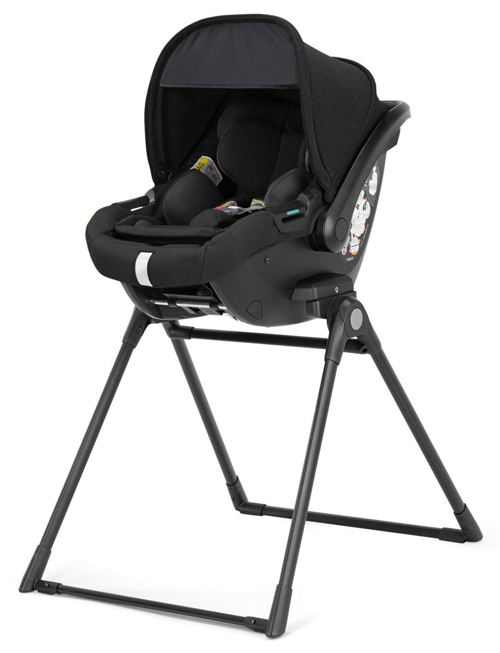 Коляска 3 в 1 Inglesina Electa System Quattro DRW 2025 с подставкой под люльку Upper Black