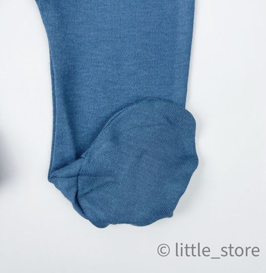 Ползунки хлопковые "Basic" Синий камень