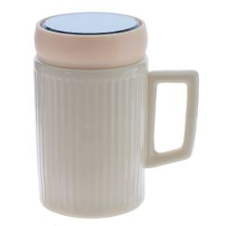 GAEM Кружка с крышкой, 400 мл, L11 W7,5 H13 см, 4в.