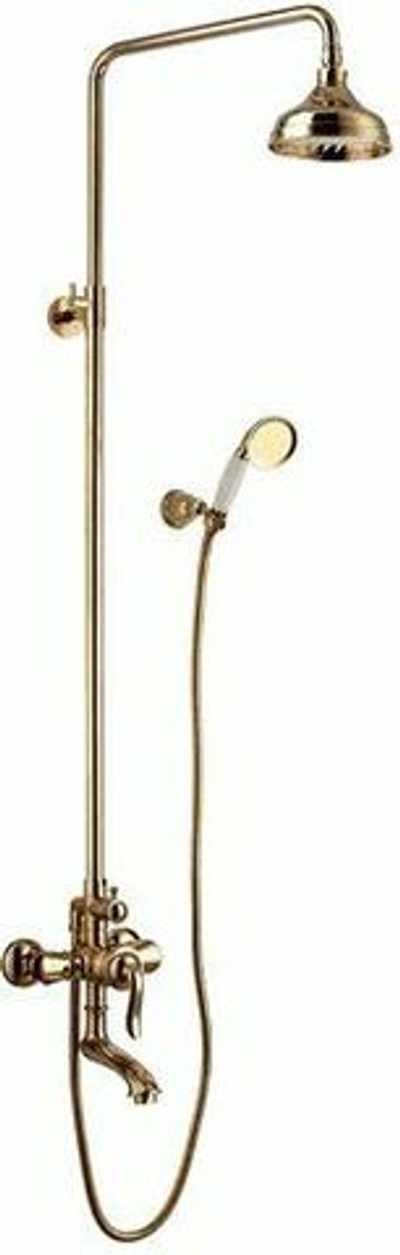 душевая система LEMARK Brava картридж 35 мм "Тропический дождь", золото LM4762G