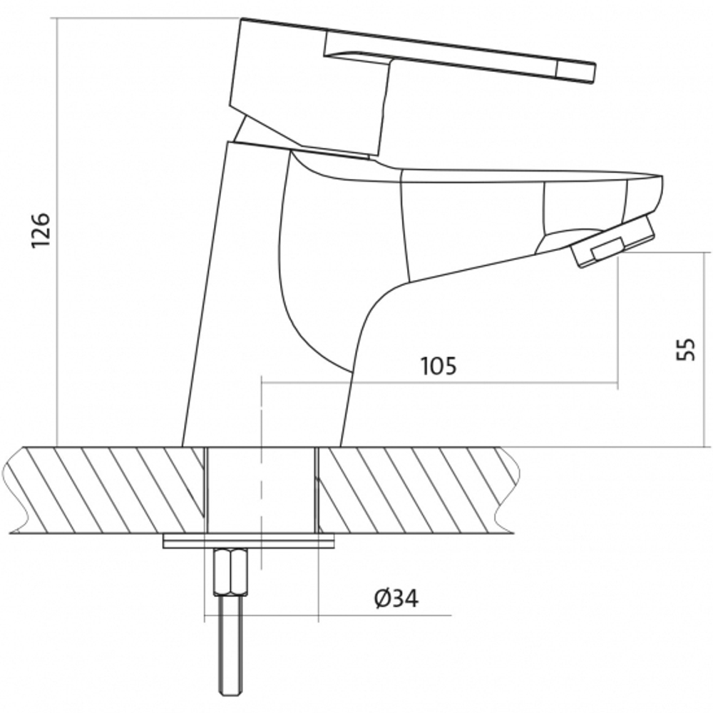 СМЕСИТЕЛЬ CARI ДЛЯ РАКОВИНЫ