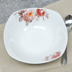 Салатник 18см 550мл Чайные розы квадратный (76060)