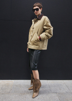 Юбка-карандаш из искусственной кожи