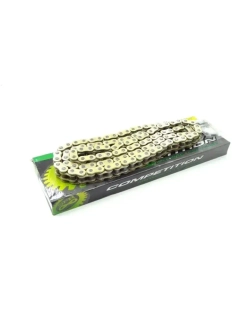 Цепь для мотоцикла питбайк 428H 120L усиленная золотая SFR