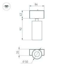 Светильник MAG-SPOT-45-R85-5W Day4000 (WH, 20 deg, 24V) (Arlight, IP20 Металл, 5 лет) 030652