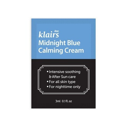 Успокаивающий ночной крем Dear, Klairs Midnight Blue Calming Cream