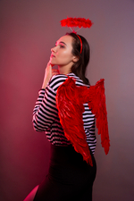 Крылья ангела в красном цвете, 40х55см